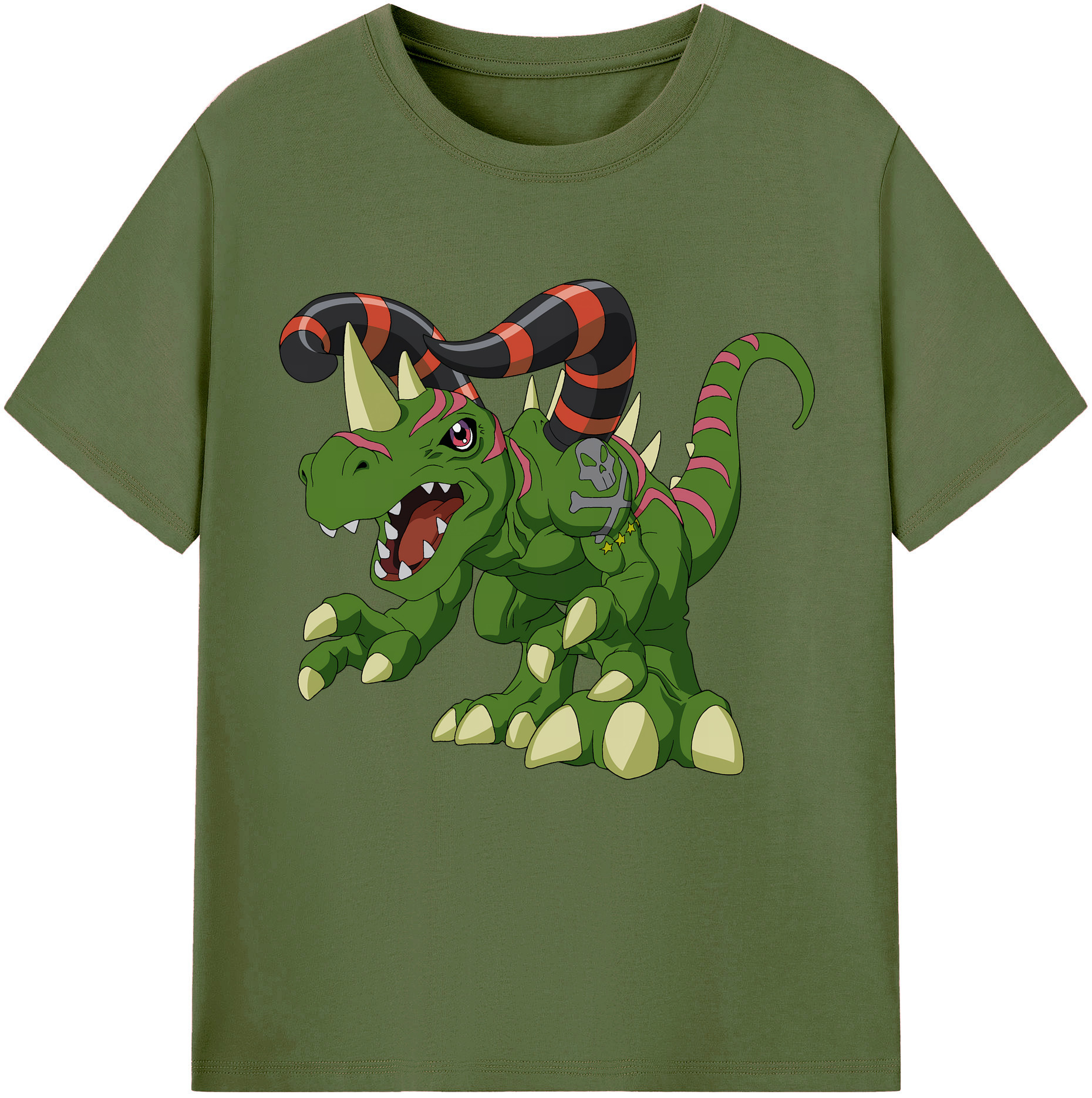 （画像用） Digimon デジタルモンスター/デジモン 綿100％半袖Tシャツ（フロントプリント）